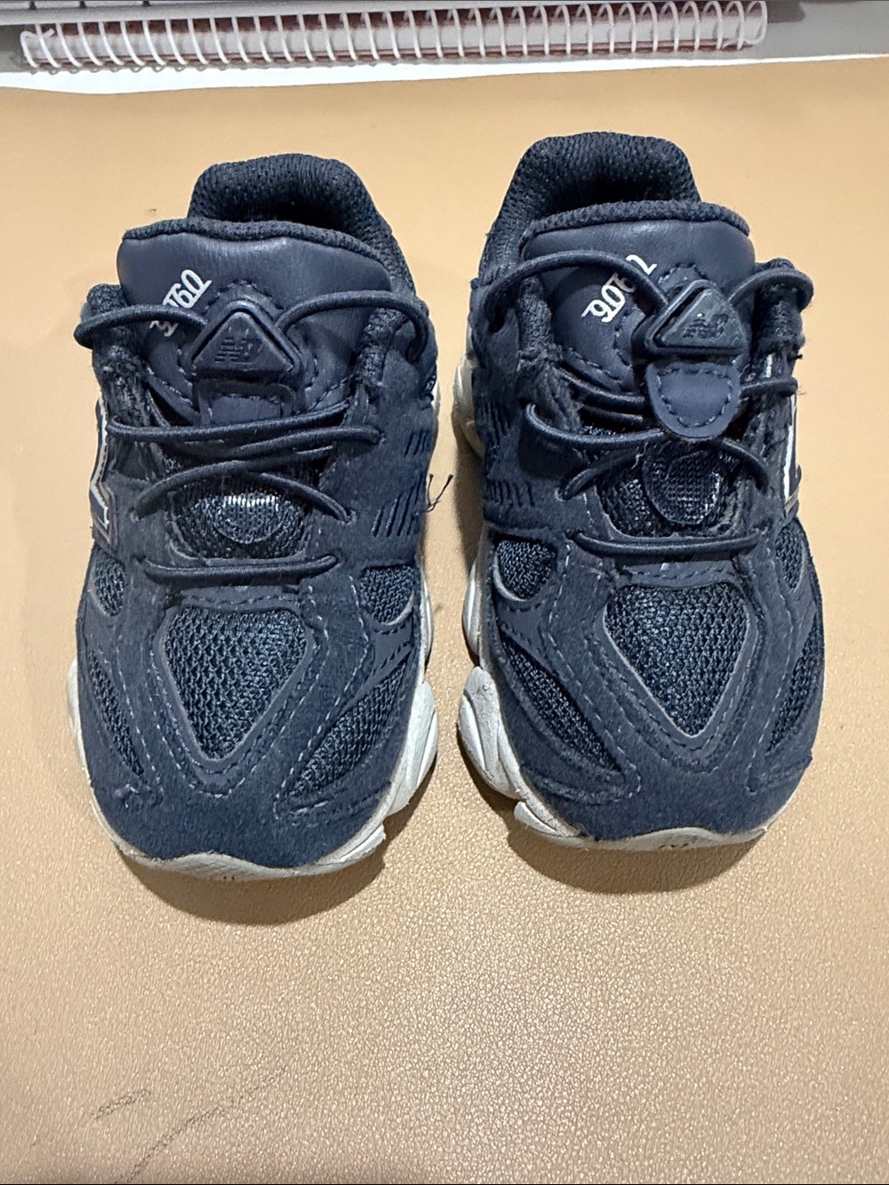 New Balance Navy and White Kids Sneakers